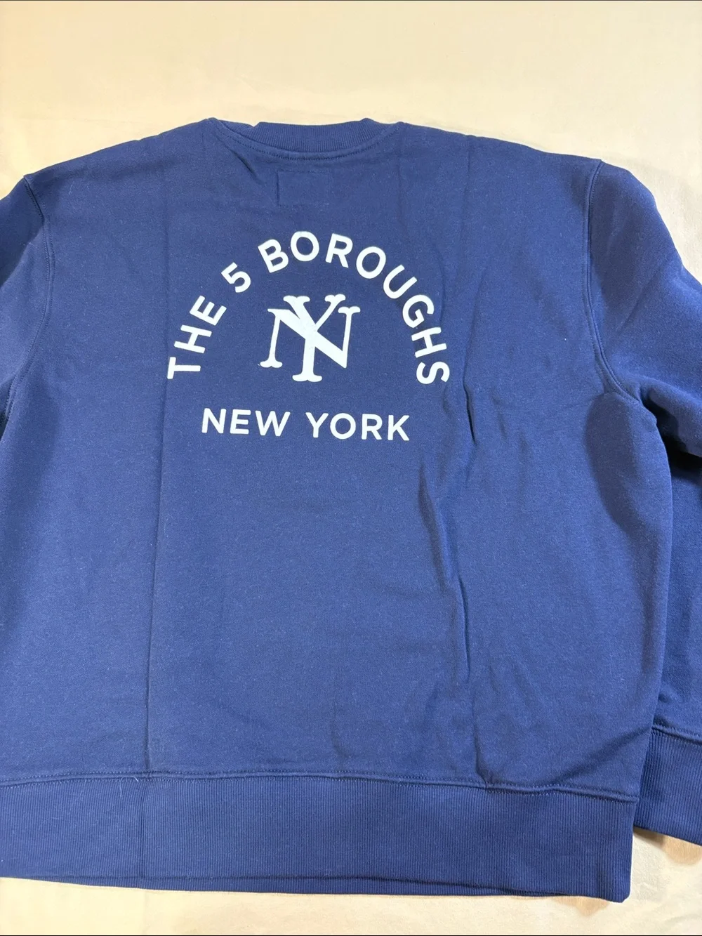 Old Navy New York Yankees Sweatshirt NWT Mens L Blue Crewneck 5 Boroughs MLB